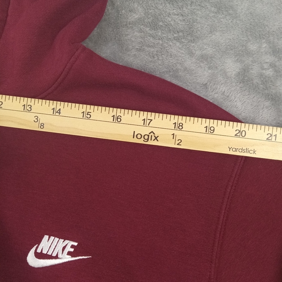 Nike Men's Burgundy Pullover Hoodie Size Large - Picture 8 of 13